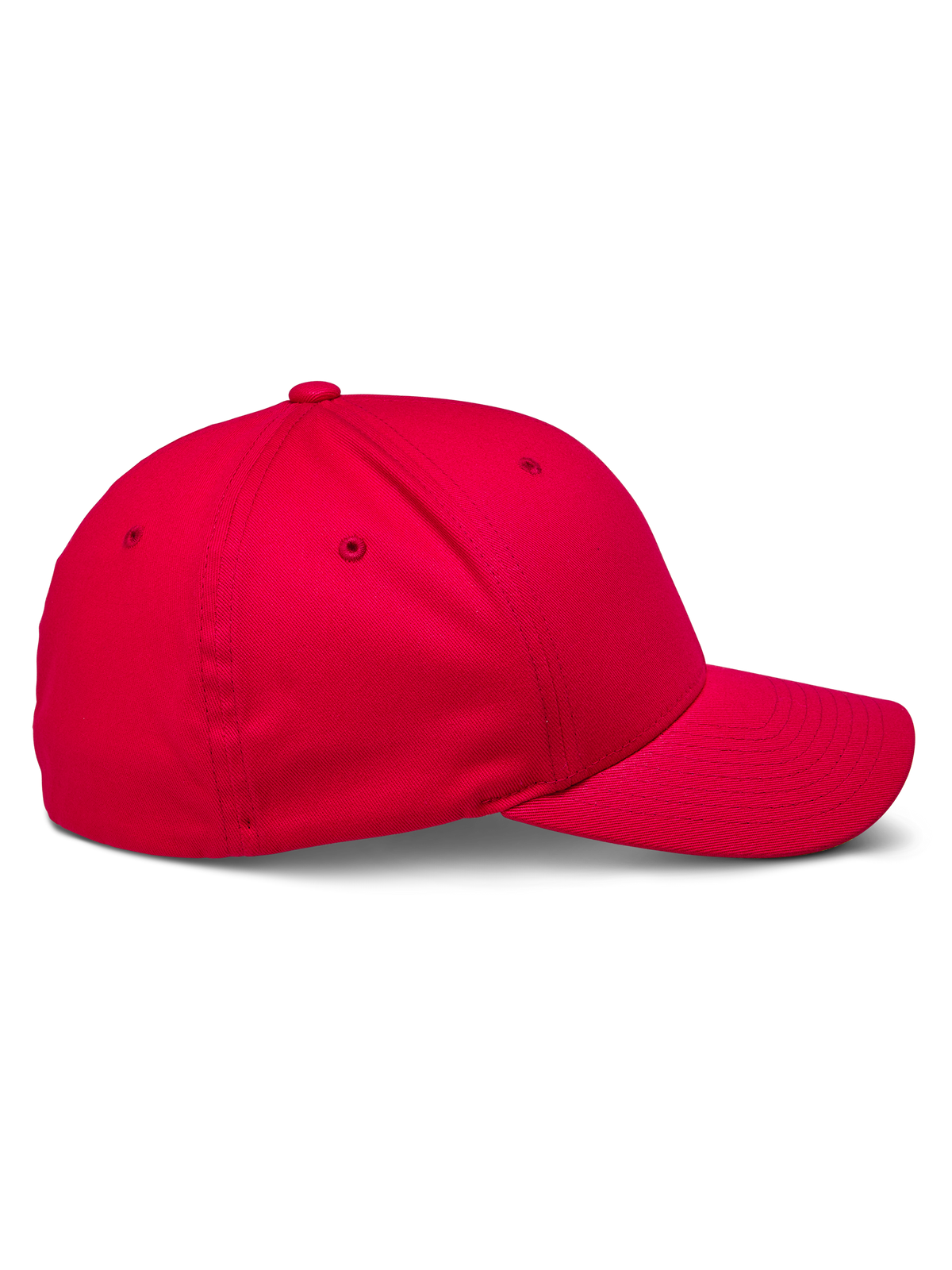Alpinestars Corp Shift 2 Cap mit gebogenem Schirm, Rot, Seitenansicht mit strukturierter Krone und gebogenem Schirm, Stretch-Twill-Gewebe, lässige, vom Motorsport inspirierte Kopfbedeckung