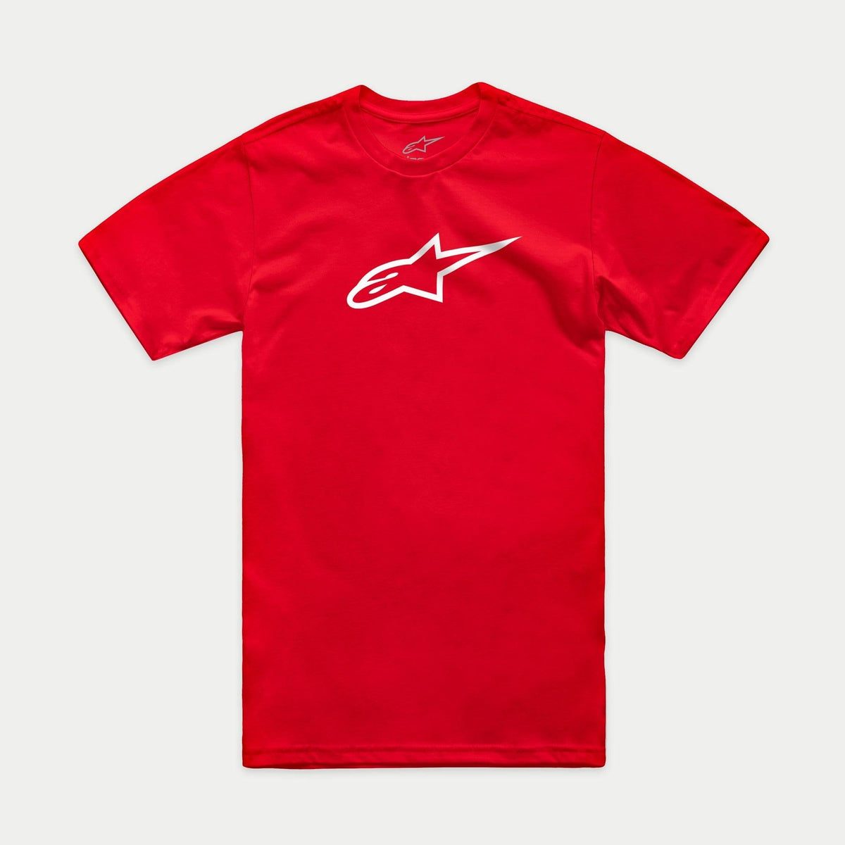 Alpinestars Ageless 2.0 CSF Tee, Kurzarm-T-Shirt, Rot, Weiße Ageless Logo-Grafik auf der Brust, Freizeit-Sportbekleidung