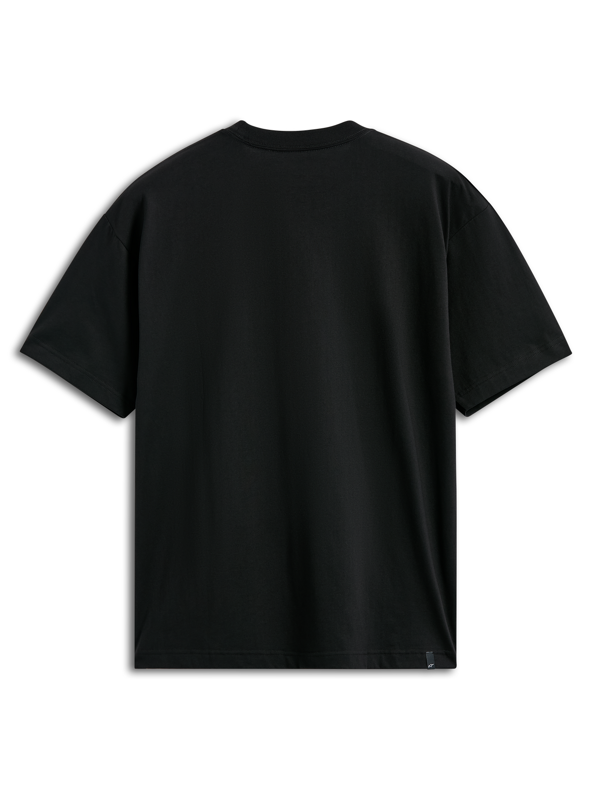 Alpinestars Aplomb Oversized CSF Tee, Kurzarm-T-Shirt, Schwarz, Rückansicht, schlichtes Design mit kleinem Logo-Etikett am Saum, Oversized-Passform, lässige Streetwear