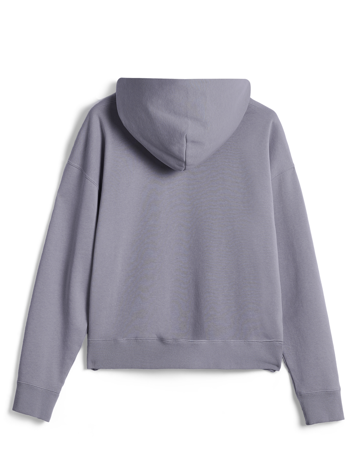 Alpinestars Essentials Ageless Hoodie, legere Streetwear, Silber, Rückansicht des langärmeligen Pullovers, mit gerippten Bündchen und Saum, klares minimalistisches Design mit Garment-Stone-Wash-Finish