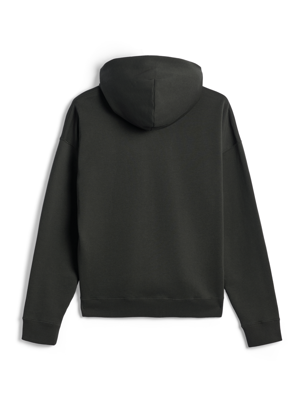 Alpinestars Essentials Ageless Zip Hoodie, Rückansicht, Off Black, Kapuzensweatshirt mit durchgehendem Reißverschluss, entspannte Passform mit Rippstrickbündchen an Ärmeln und Saum, Stone-Washed-Fleece, minimalistisches Sportswear-Design