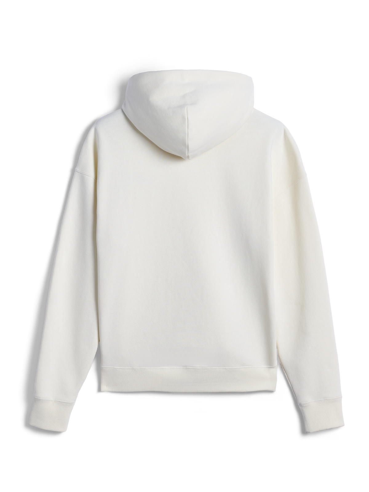 Alpinestars Essentials Ageless Zip Hoodie, Rückansicht, Off-White, lässige Fleece-Streetwear, Kapuze mit Kordelzug, lange Ärmel, minimalistisches Design