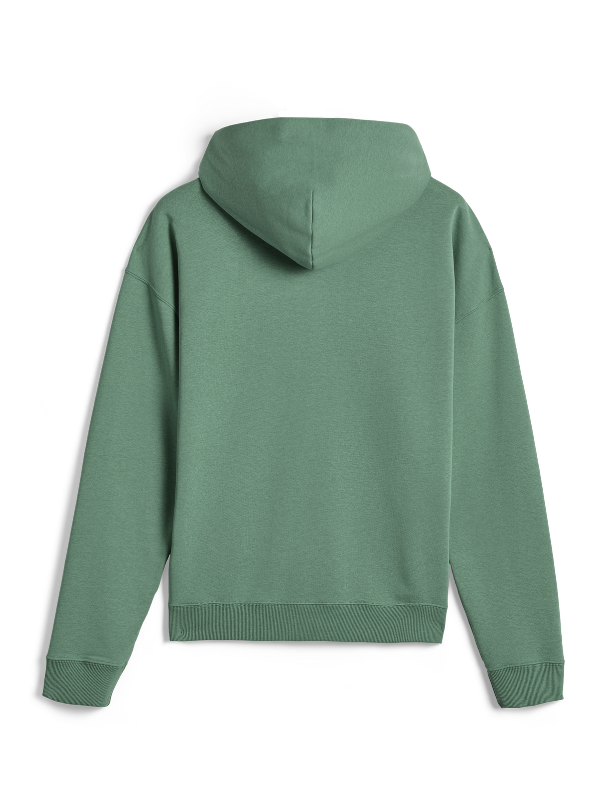 Alpinestars Essentials Ageless Zip Hoodie, lässige Streetwear, Kaktusgrün, Rückansicht mit entspannter Passform und Rippstrickbündchen, hochwertiges 330 g/m² Kompaktfleece