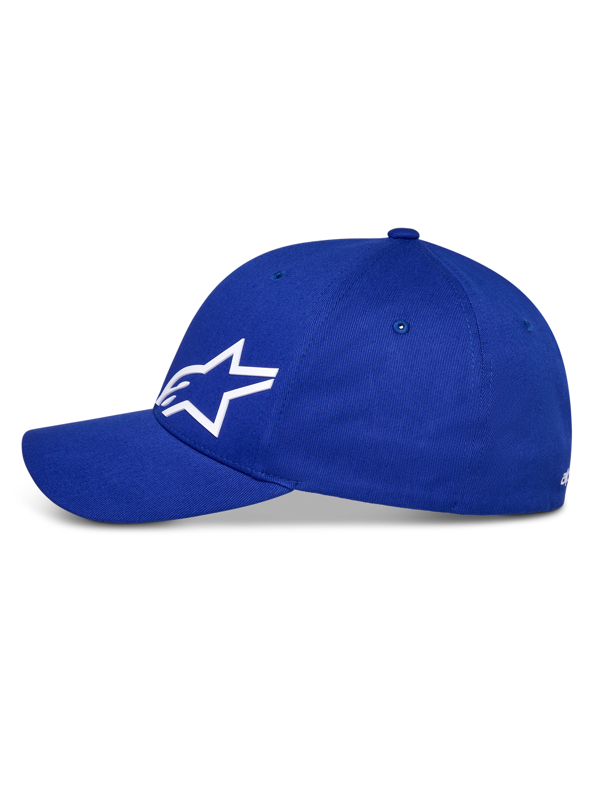 Alpinestars Corp Shift Multi Hat, Baseball-Cap, Blau, mit weißem 3D Astars-Logo, gebogenem Schirm und strukturierter Krone, lässige Motorsport-Kopfbedeckung
