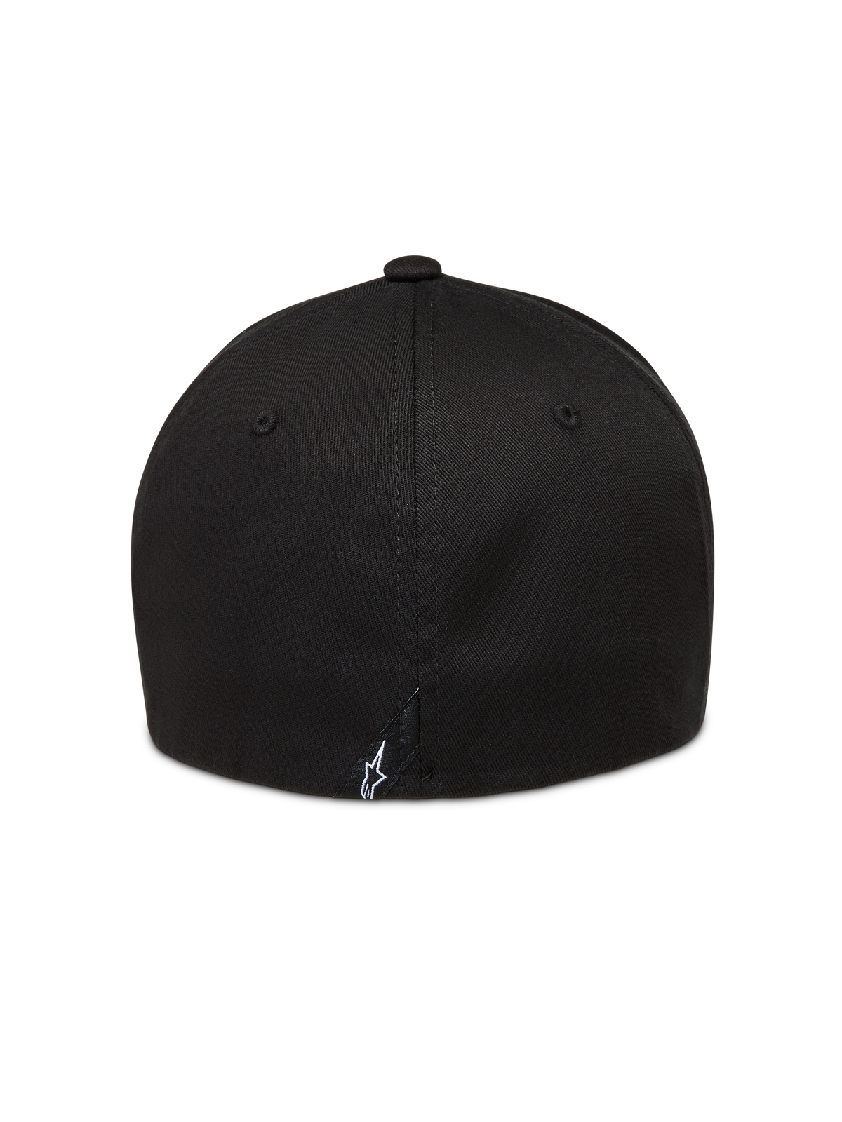 Alpinestars Arclight Kappe, Sportswear Flex-Back-Cap, Schwarz, strukturierte Krone mit weißem Astars-Logo auf der Rückseite