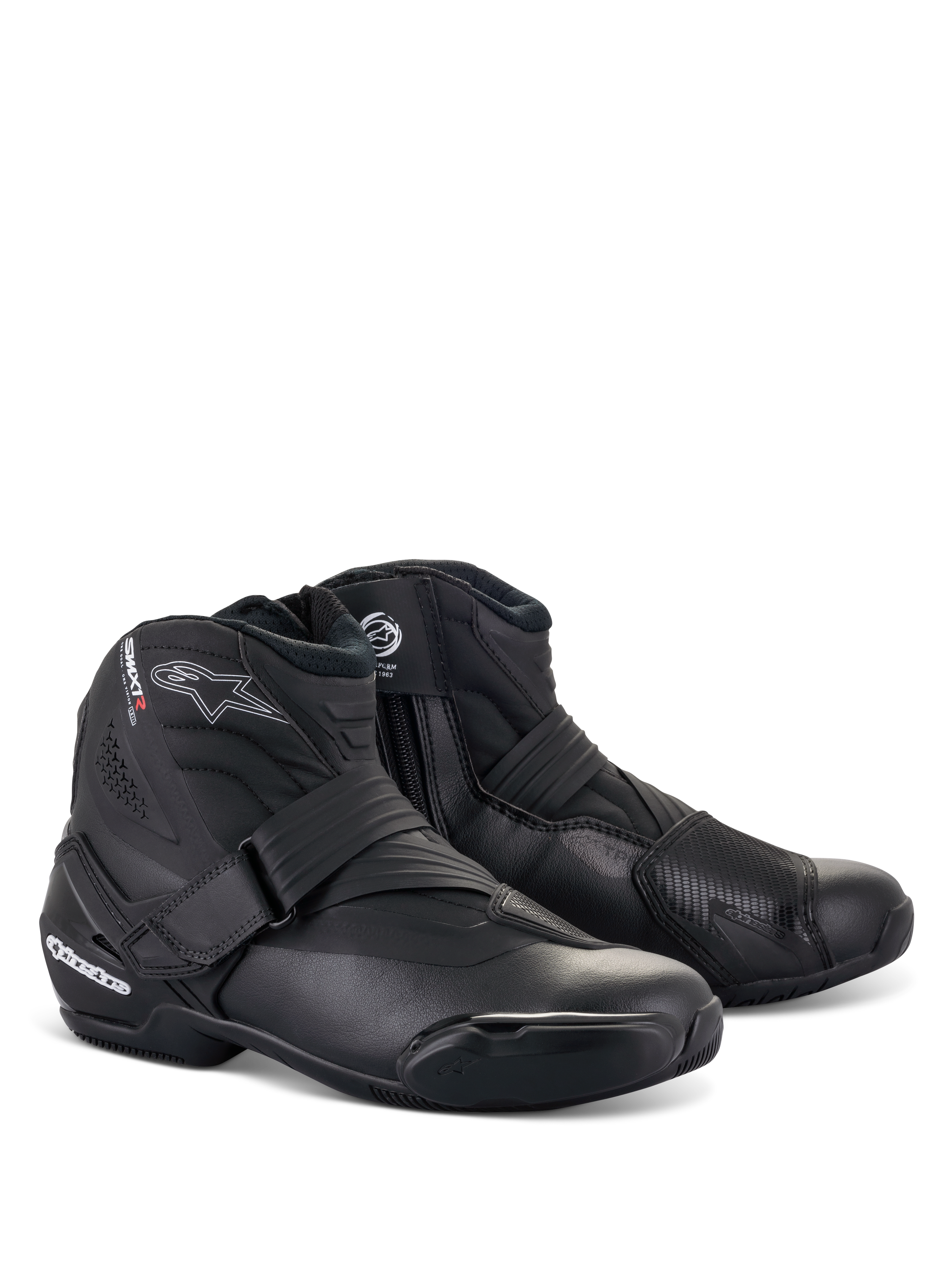 SMX-1 R V2 - Black Motorcycle Boots | Alpinestars®