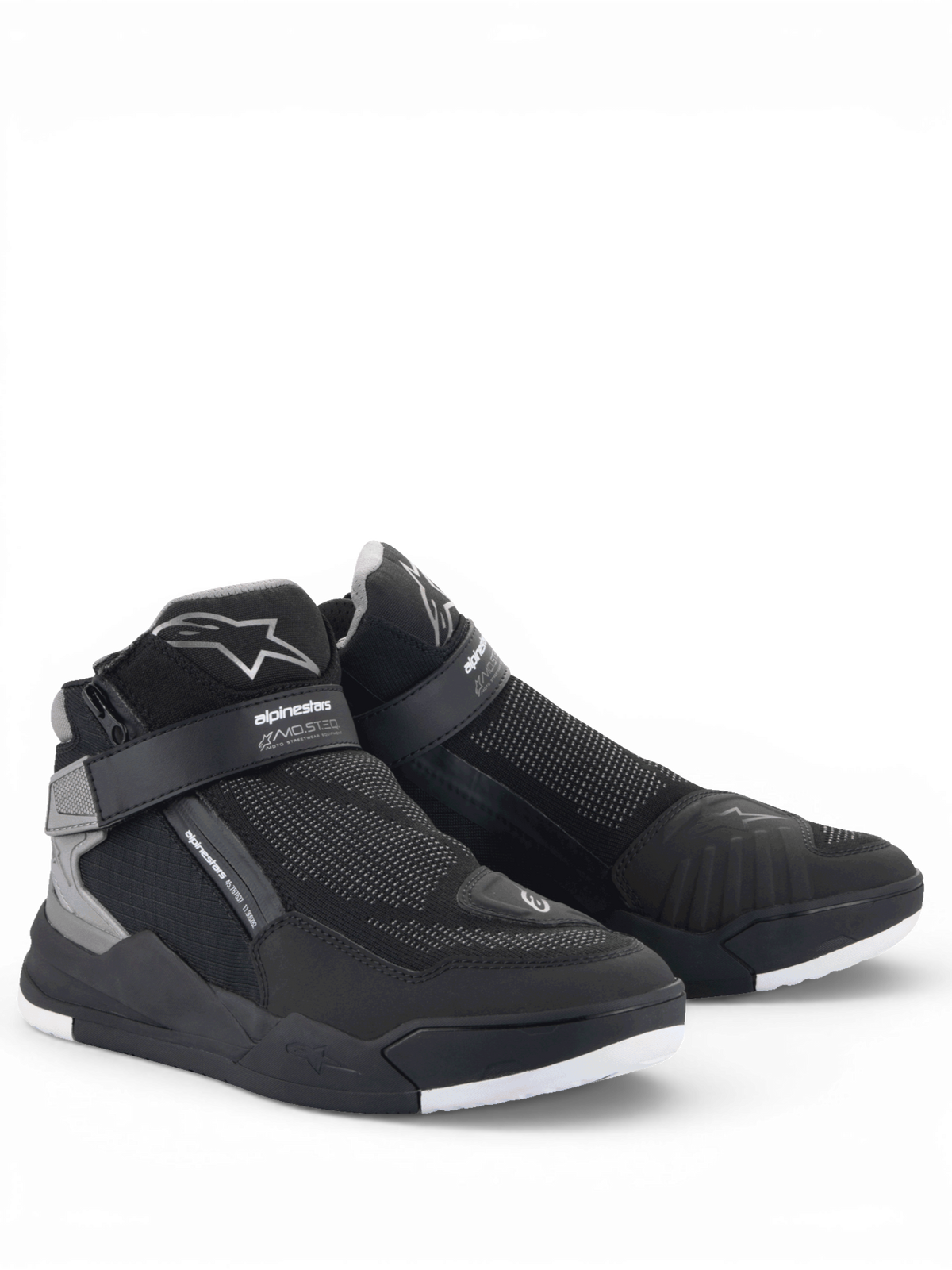 Alpinestars Speedflight Street Schuhe, Urbaner Motorradschuh für Herren, Schwarz und Grau, atmungsaktives Mesh, CE-zertifiziert, sportliches Sneaker-Design für Stadtfahrten