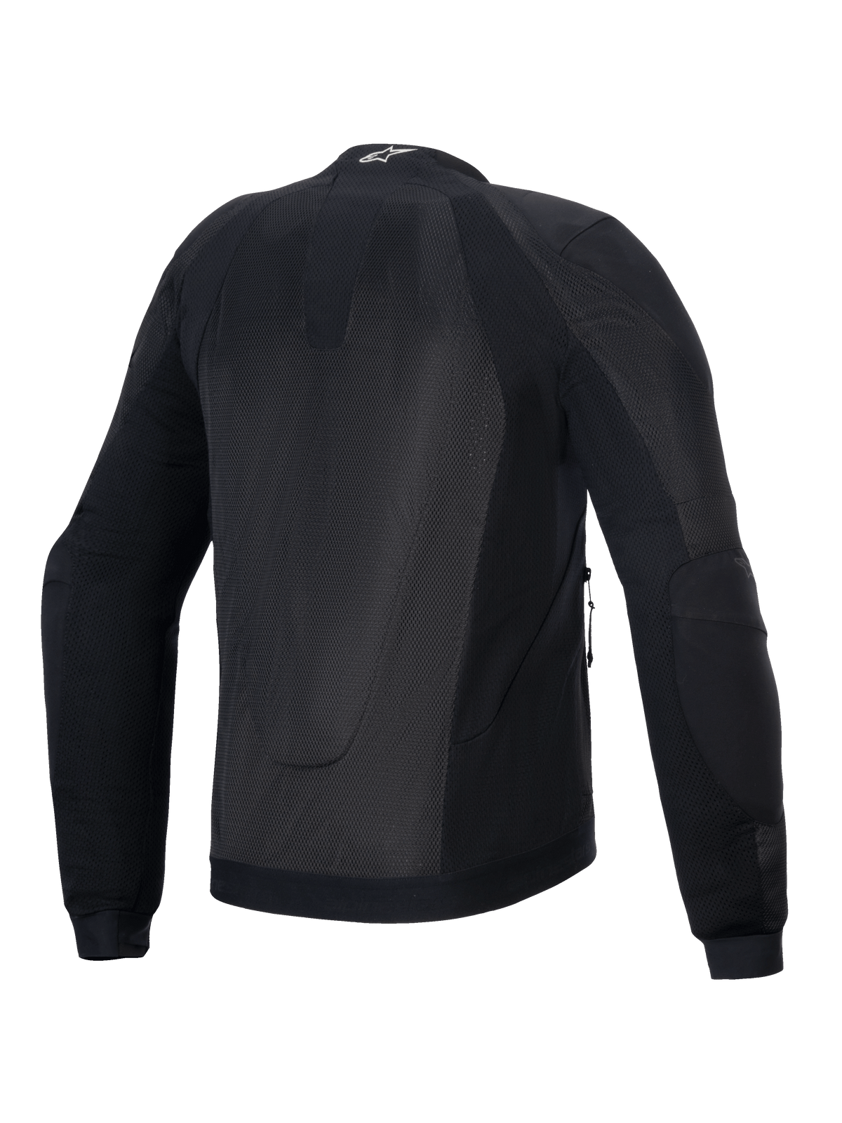 Alpinestars Troop-Air Jacke, Herren-Motorradjacke, Schwarz, Rückansicht mit atmungsaktivem Tech-Mesh, CE-Schutz Klasse A.