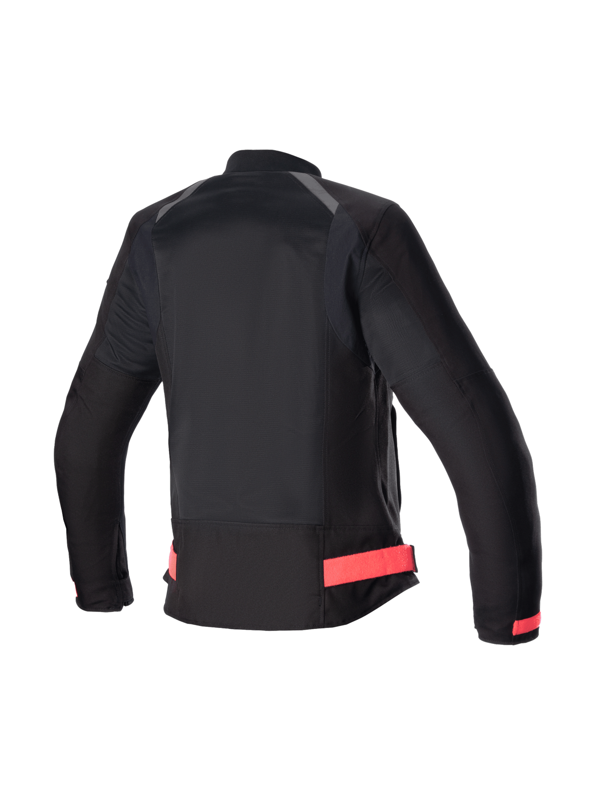 Alpinestars Eloise V2 Air Damen-Motorradjacke, Schwarz und Pink, Rückansicht der belüfteten urbanen Textiljacke.