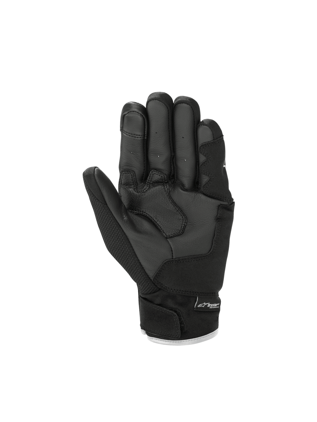 Alpinestars S-Max Drystar® Handschuhe, wasserdichte Motorradhandschuhe, Schwarz, Lederhandfläche, CE-zertifiziert.