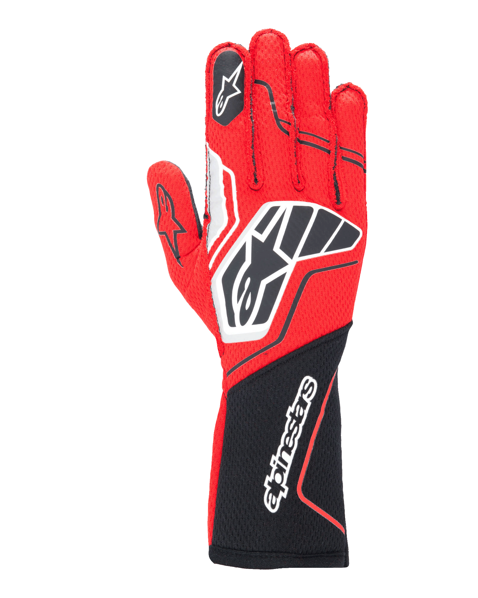 alpinestars cross handschuhe Tech-1 ZX V4 - Schwarz Rot Auto Handschuhe