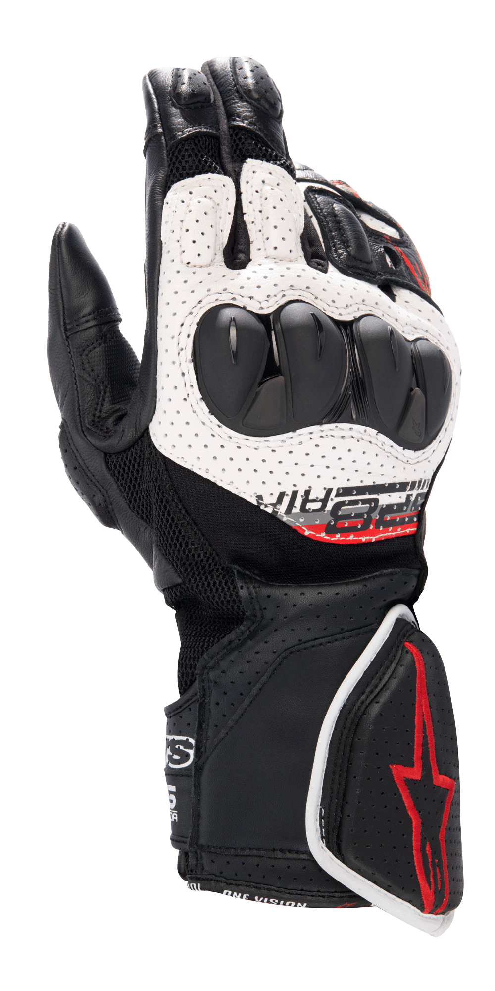 alpinestars handschuhe sp 8 L / Schwarz Weiß Hellrot