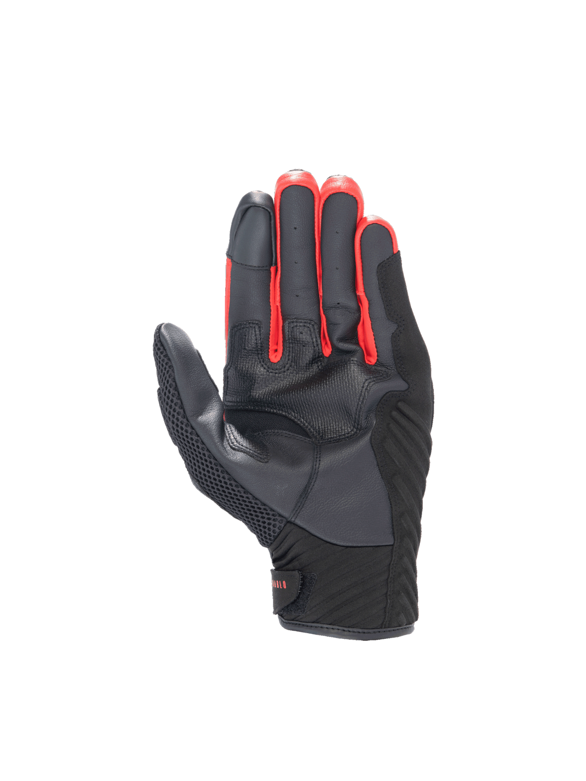 Alpinestars FQ20 SMX-1 Air V2 Monster Handschuhe, Motorradhandschuhe in Schwarz und Rot mit griffiger Lederhandfläche.