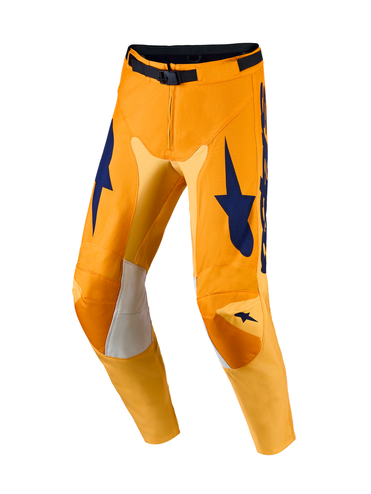 Alpinestars Racer Amber Hose und Ausrüstungsset, Herren-Motocross-Hose, Orange und Blau, mit robusten Stretch-Einsätzen.