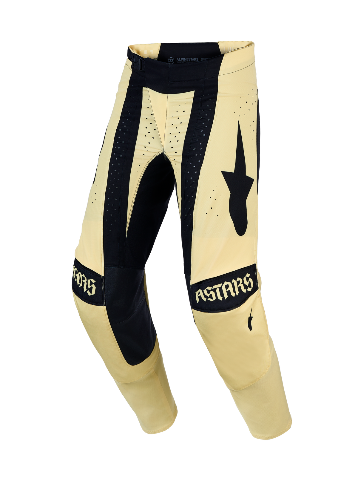 Alpinestars 2027 Techstar Atrox Pants, Men's Motocross Racing Pants, Yellow and Black with 4-way Stretch Ripstop.