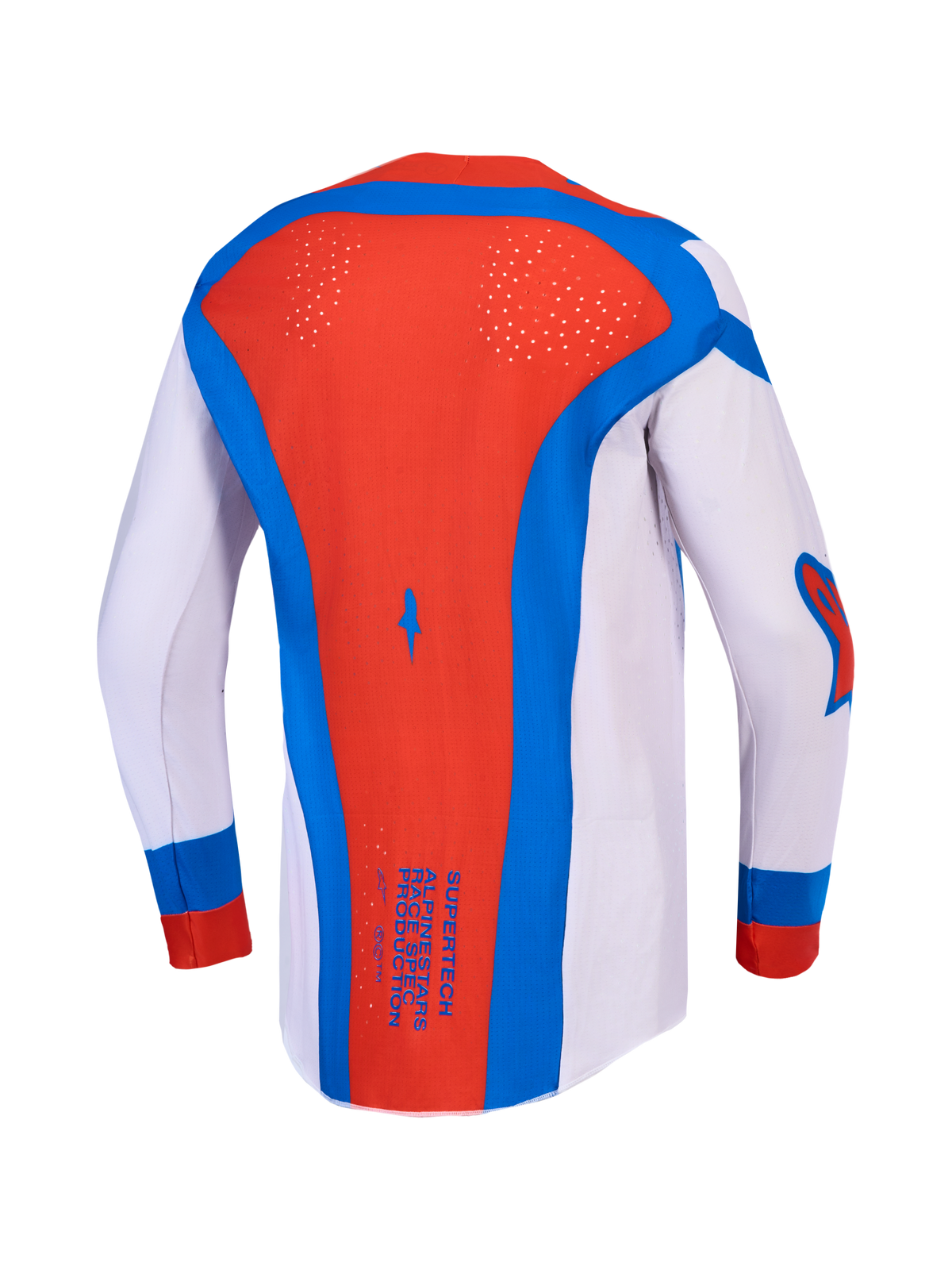Alpinestars Supertech Vesta Trikot, Gear Set 2027, Motocross-Oberteil für Herren, Lila und Rot, lasergeschnittene Belüftung.