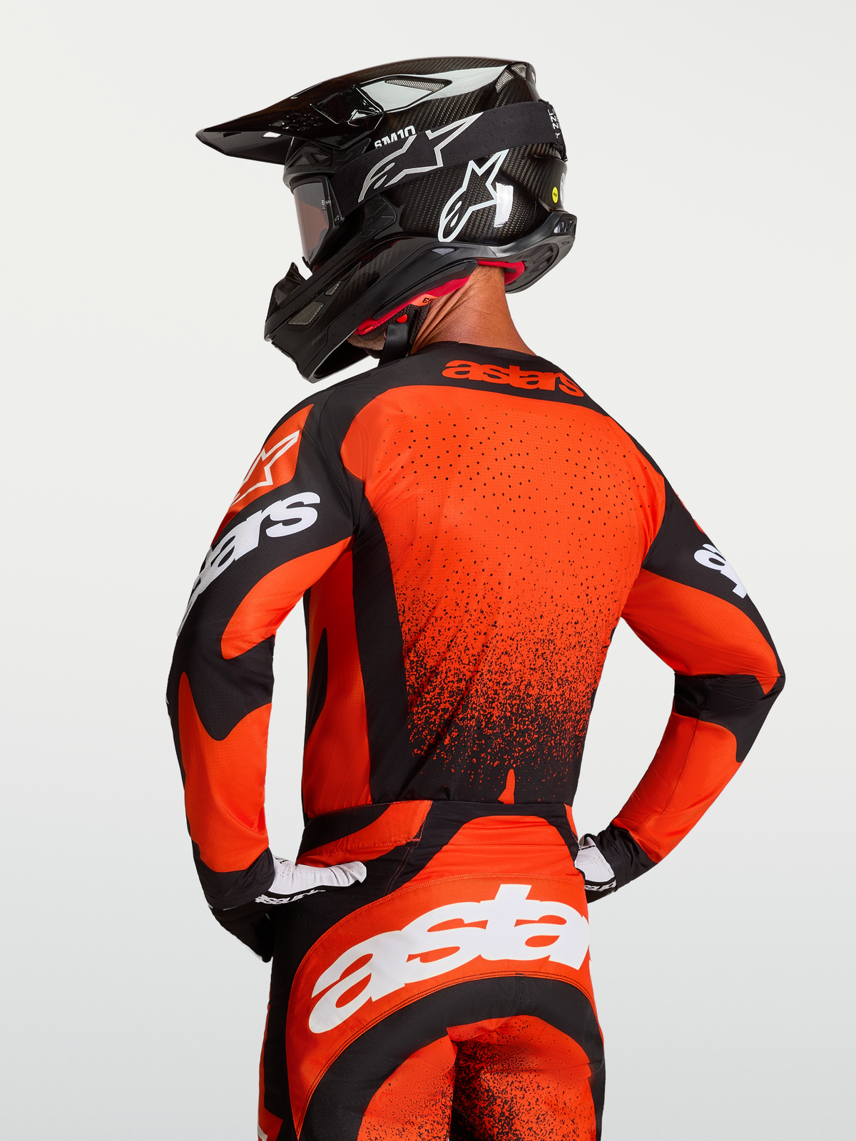 Alpinestars Techstar Swan Jersey, Men's Motocross Jersey, Cardinal Red and Black, featuring laser-cut ventilation and athletic race fit.
