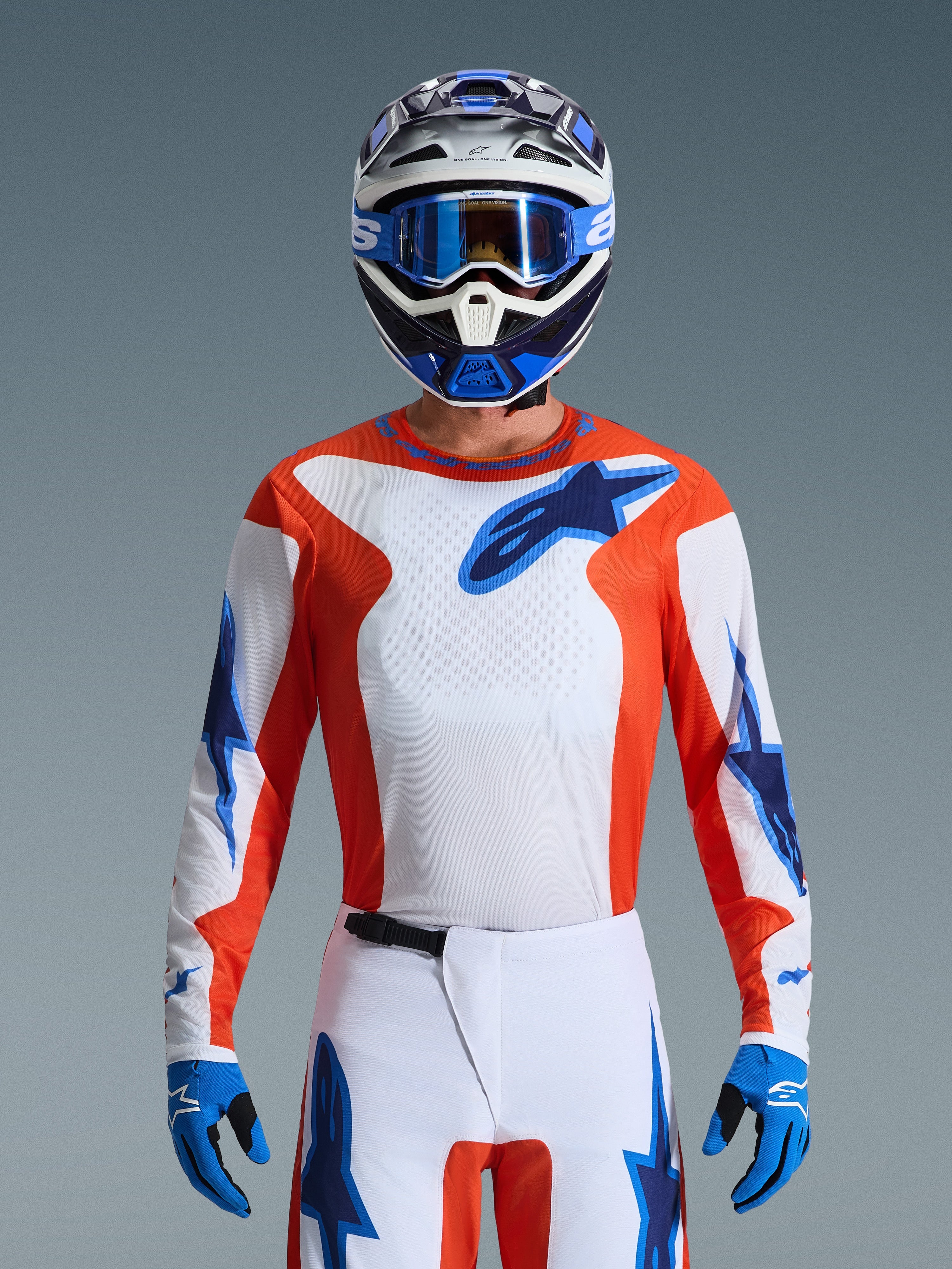 2026 Fluid Grid - Orange MX Jersey | Alpinestars®