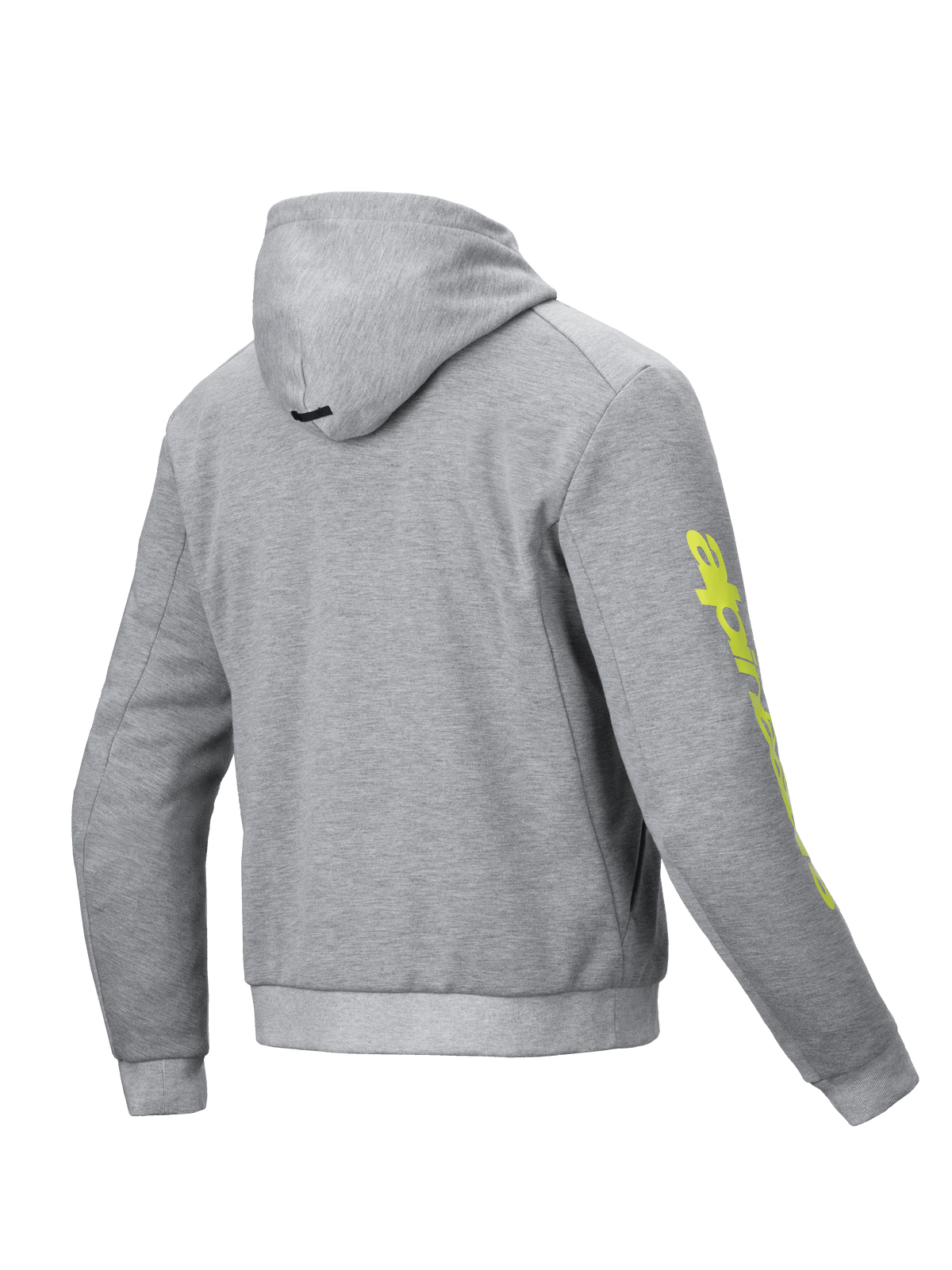 Alpinestars Chrome V2 Sport Hoodie, Urban Riding, Man, Gray Heather and Fluo Yellow, Tech Fleece, CE Certified Class A.
