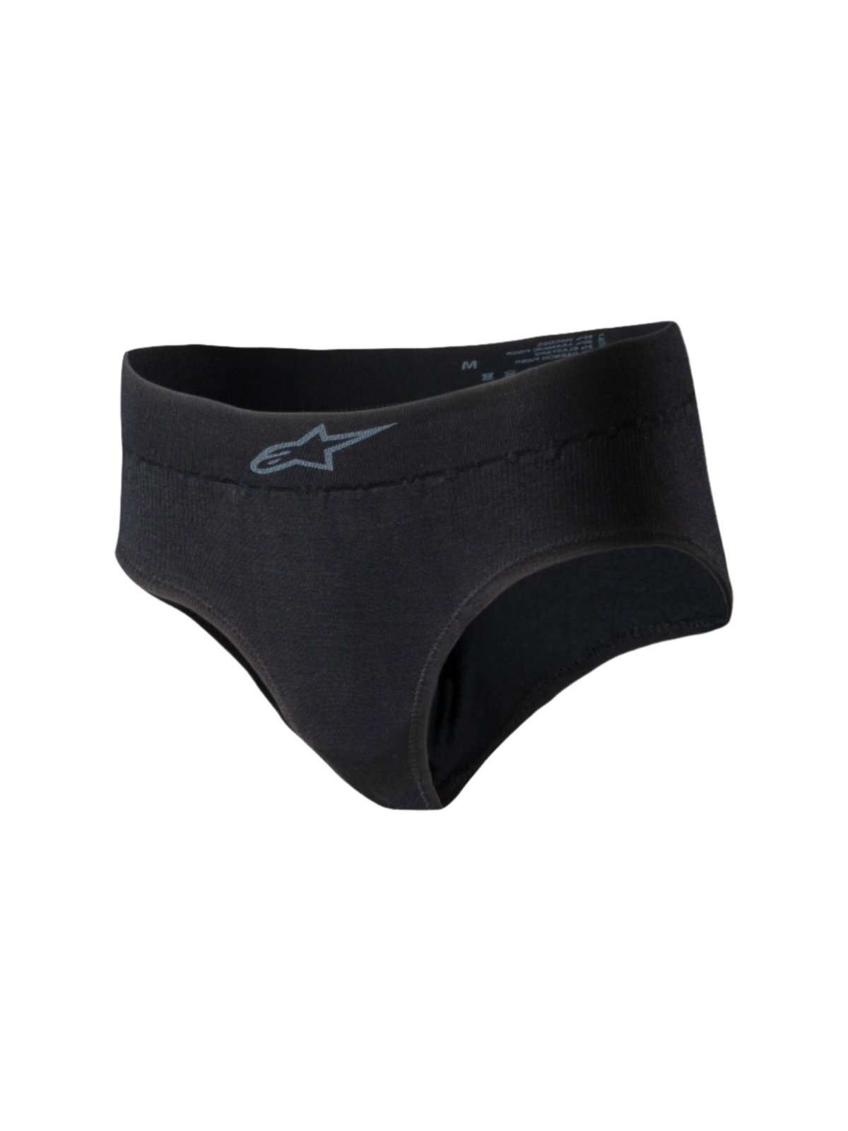 Alpinestars Stella TECH ZX Slips, Damen-Rennunterwäsche, Schwarz, mit kleinem grauen Alpinestars-Logo am Bund, leichtes flammhemmendes Strickmaterial, FIA 8856-2018 zertifizierter Base-Layer