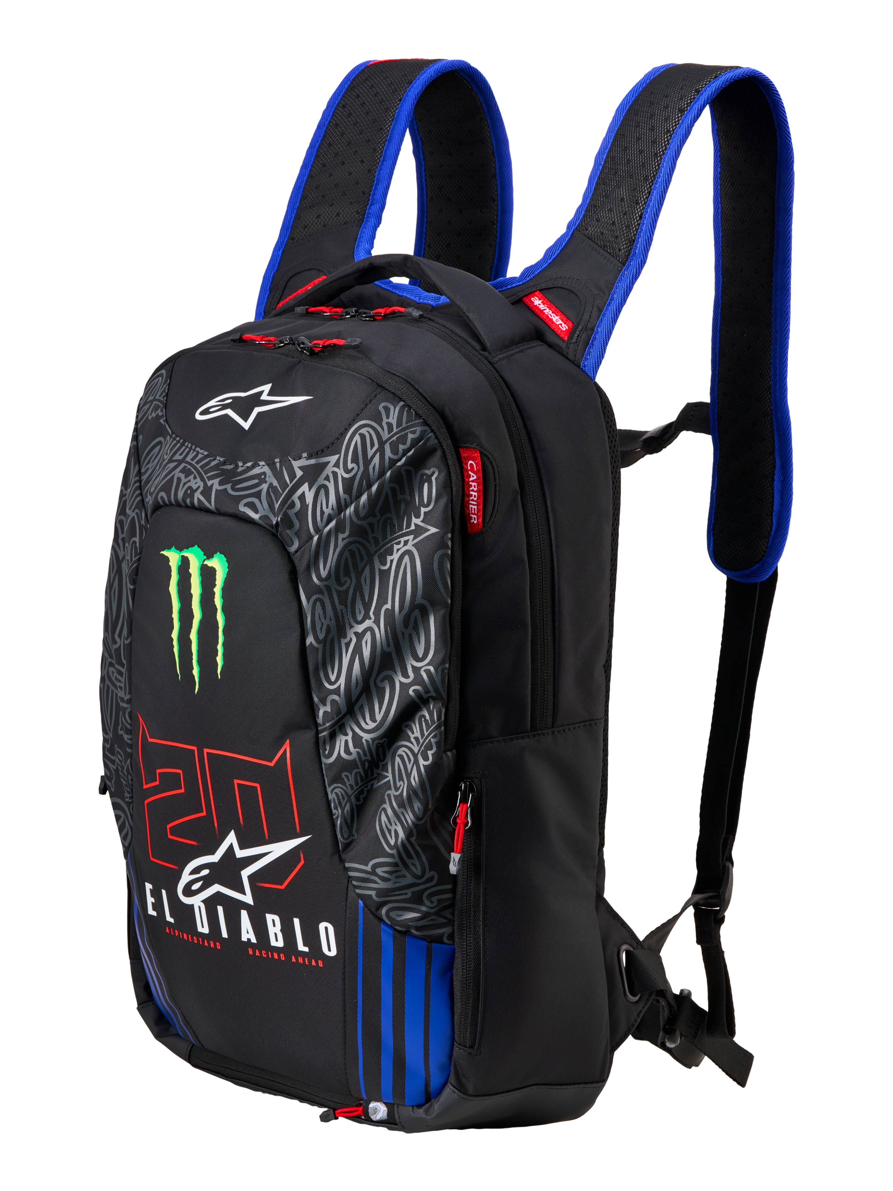 One Size / Black Red Fluo Blue Green