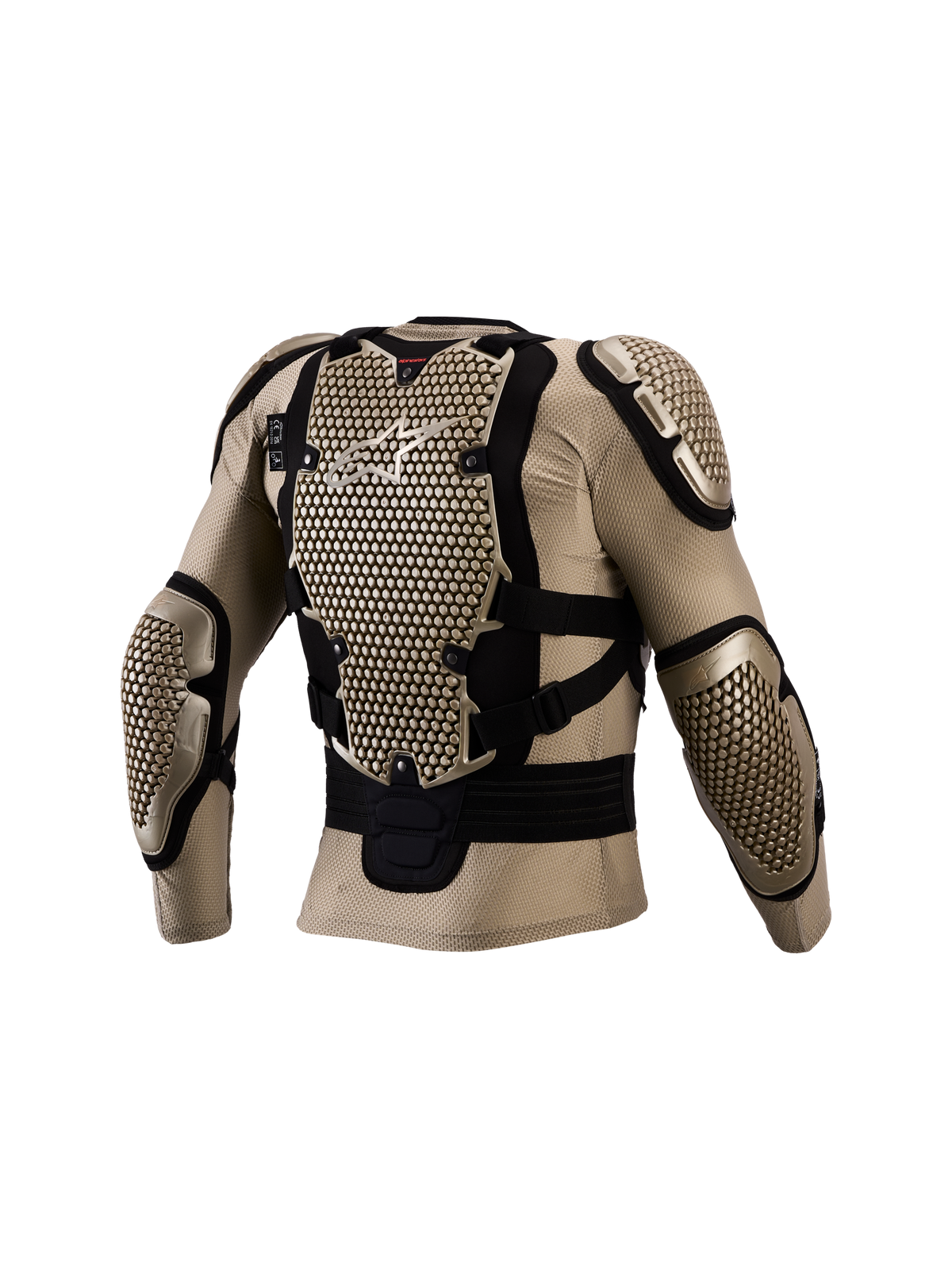 Alpinestars Bionic Action V3 Schutzjacke, Motocross-Rüstung, Aluminium und Schwarz, CE-zertifizierter Rückenprotektor