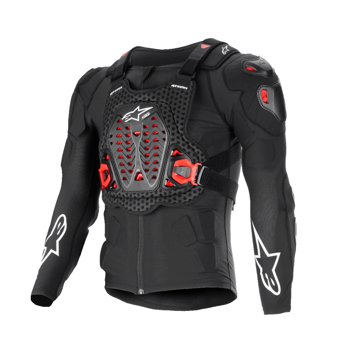 Motorrad Schutzjacke – Atmungsaktiv & Einstellbar – Mit Brust-, Rücken-, Schulter-, Ellenbogen- & Unterarmprotektor – Für Motocross, Skifahren & Skate – Schwarz/Rot, 3XL Motorrad Schutzjacke – Atmungsaktiv & Einstellbar – Mit Brust-, Rücken-, Schulter-, Ellenbogen- & Unterarmprotektor – Für Motocross, Skifahren & Skate – Schwarz/Rot, 3XL