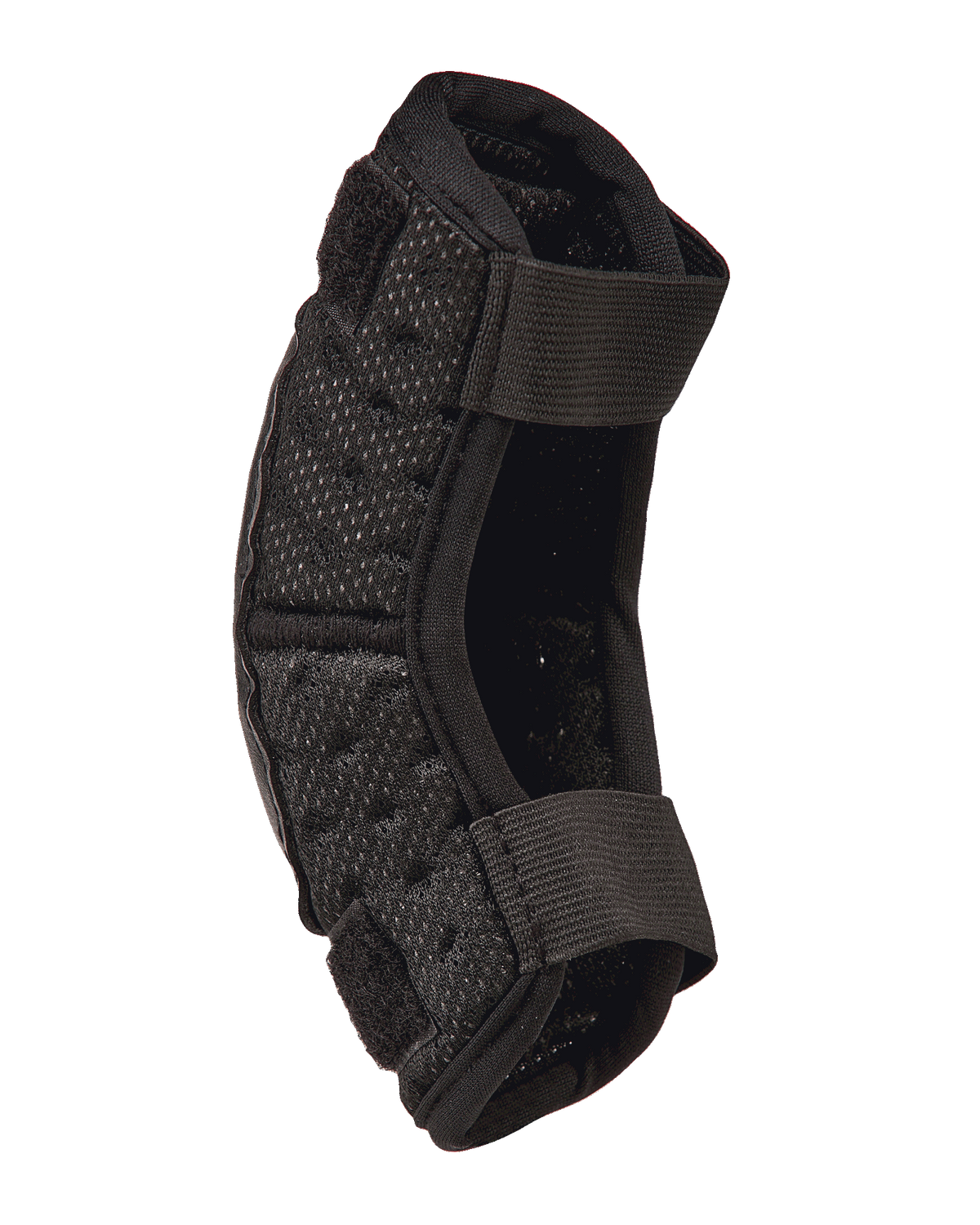 Alpinestars Youth Bionic Action Kickstart Ellenbogenschützer, schwarzer Motocross-Ellenbogenprotektor, Profilansicht mit doppelten elastischen Riemen und flexibler perforierter Polsterung, strapazierfähige Offroad-Schutzausrüstung für Kinder
