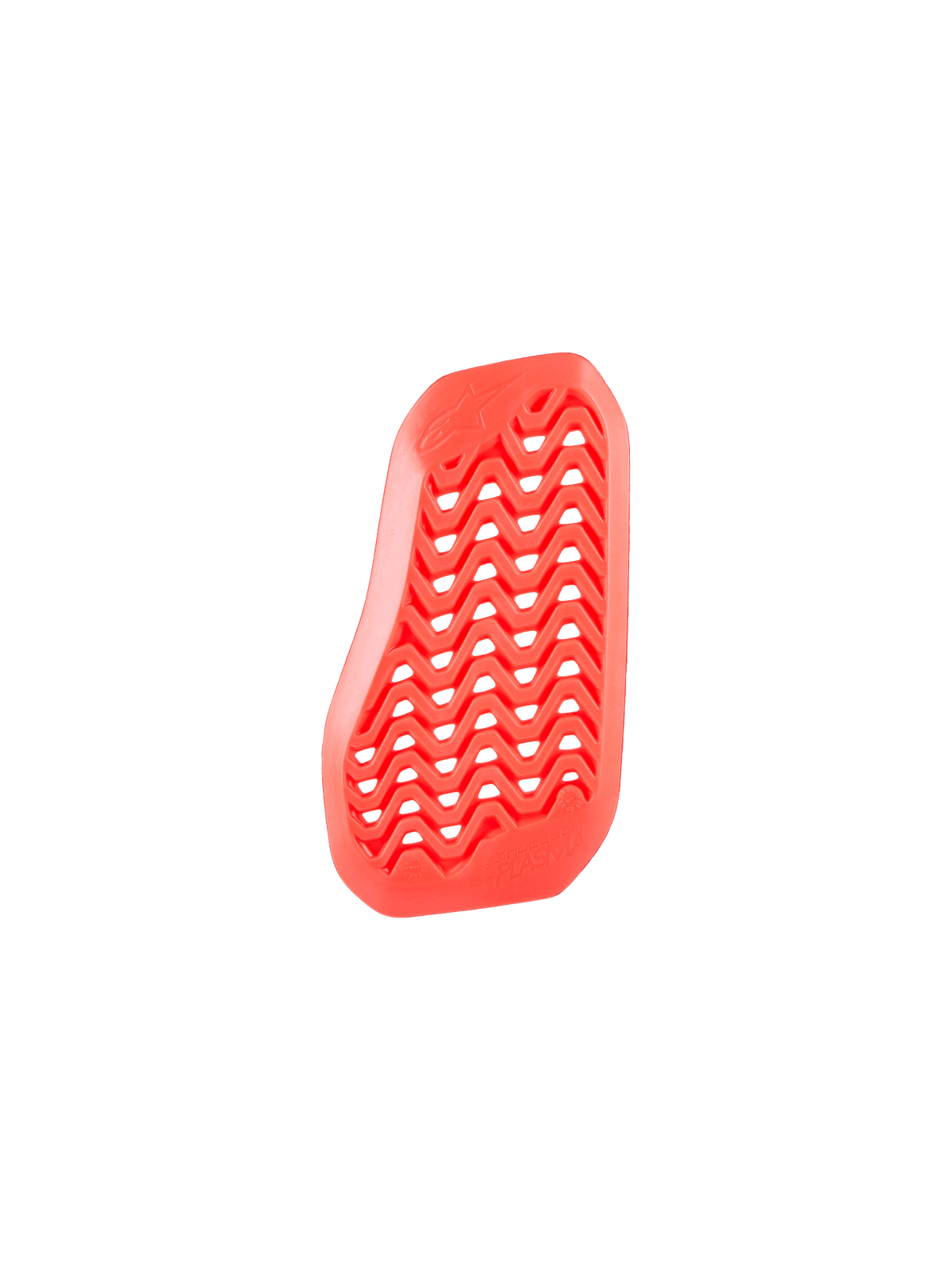 Alpinestars Nucleon Plasma Geteilter Brustprotektor Einsatz, Rot, perforiertes Zickzack-Design für maximale Luftzirkulation, leichtes und flexibles biobasiertes stoßabsorbierendes Material für Motorrad-Straßenausrüstung