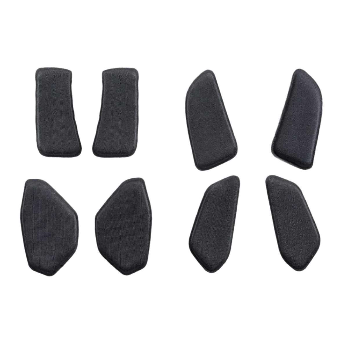Alpinestars BNS Soft Pad Set, Ersatz-Komfortpolsterung für Nackenstützen, Schwarz, Set aus geformten Polstern mit strukturiertem Gewebe, entwickelt für das BNS Tech 2 System, MTB- und Offroad-Schutzzubehör