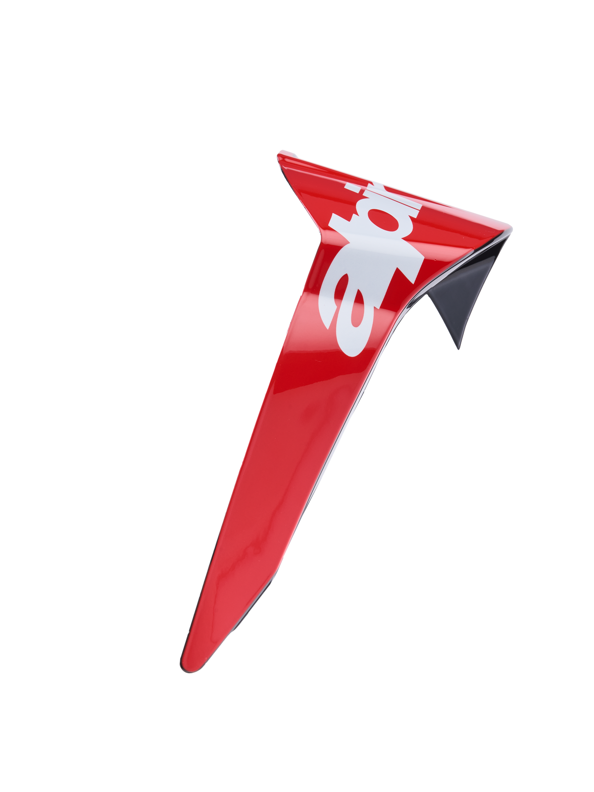 Alpinestars Supertech R10 Arius Standard Spoiler, Glänzend Rot und Weiß, Aerodynamisches Helmzubehör, Ersatz-Spoiler mit schwarzem Rand und Logo-Detail