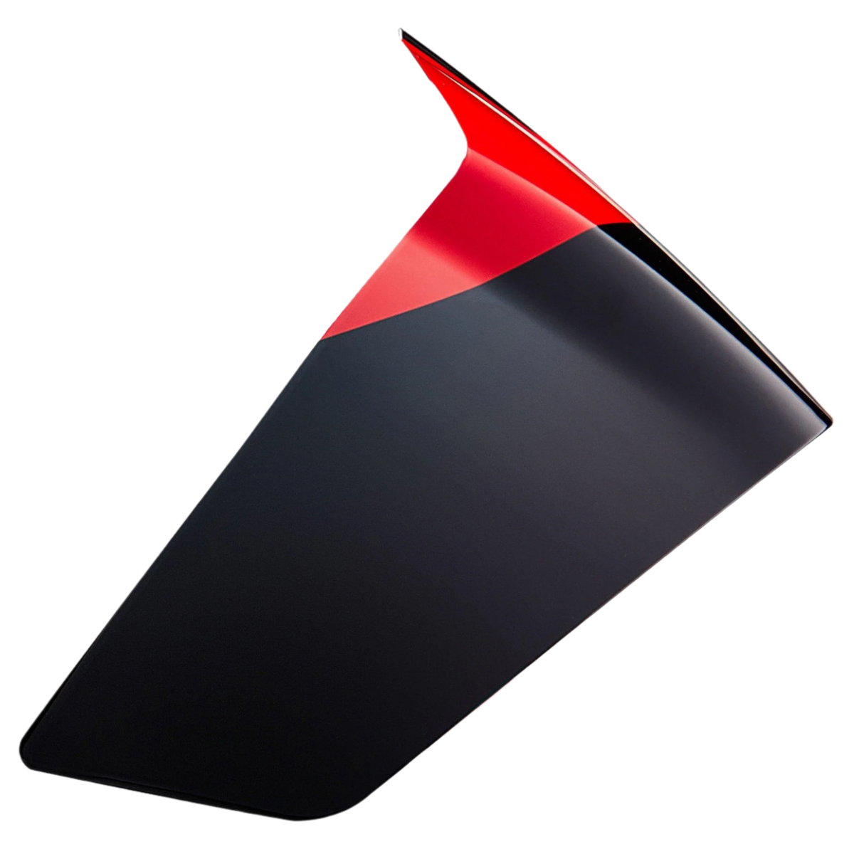 Alpinestars Supertech R10 Element Race Spoiler, Helmet Accessory, Glossy Black and Bright Red, aerodynamic replacement part for S-R10 helmets, sleek pointed profile