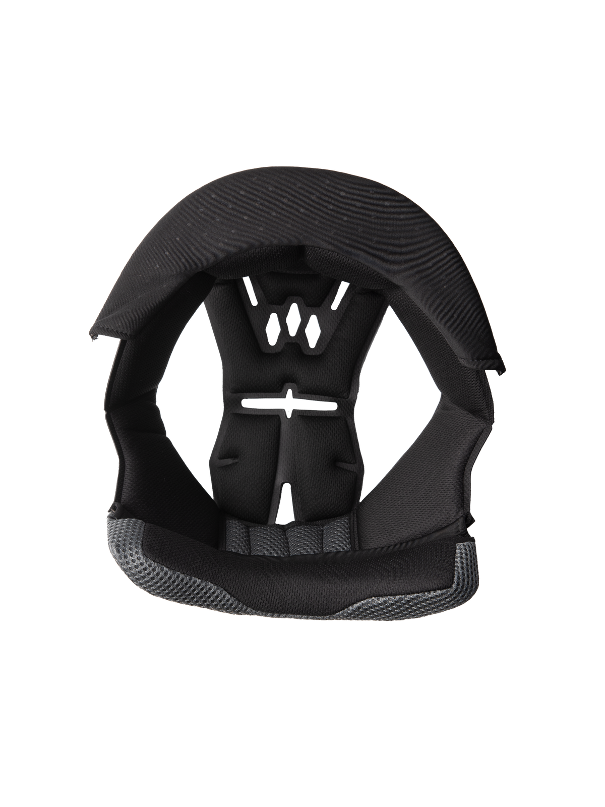 Alpinestars S-M3 Kronenpolster, Ersatz-Innenfutter für Motorradhelme, Schwarz und Grau, perforiertes Belüftungsdesign, Schaumstoffpolsterung mit Mesh-Gewebe, ergonomische Innenpolsterung für Komfort und Schutz