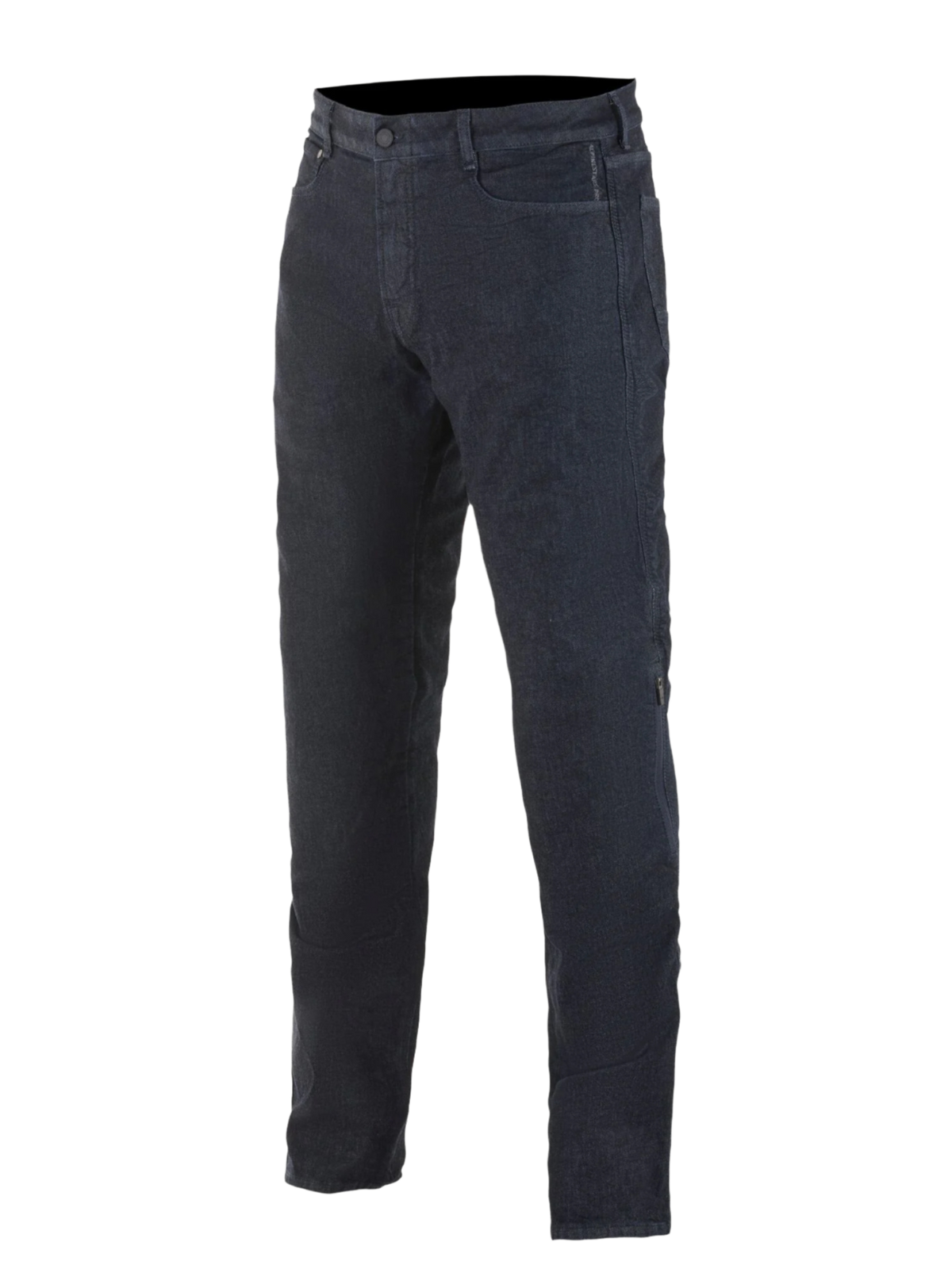 Alpinestars Copper Out V2 Riding Denim, Motorrad-Jeans, Rinse Plus Blue, gerade Passform, 13oz Comfort Denim, Five-Pocket-Stil, externer Reißverschluss für den Zugang zu Knieprotektoren, urbane Motorradbekleidung