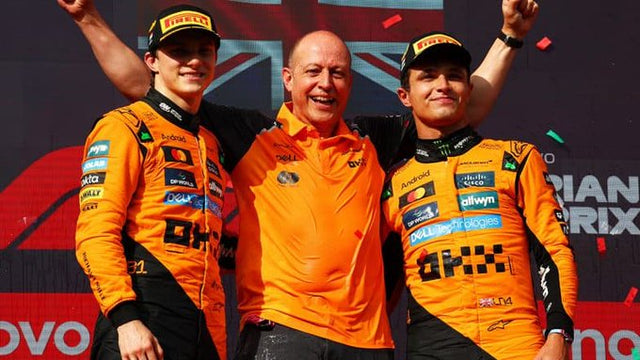 LANDO NORRIS RESISTS OSCAR PIASTRI TO HEAD ALPINESTARS FORMULA ONE 1-2 IN HUNGARY