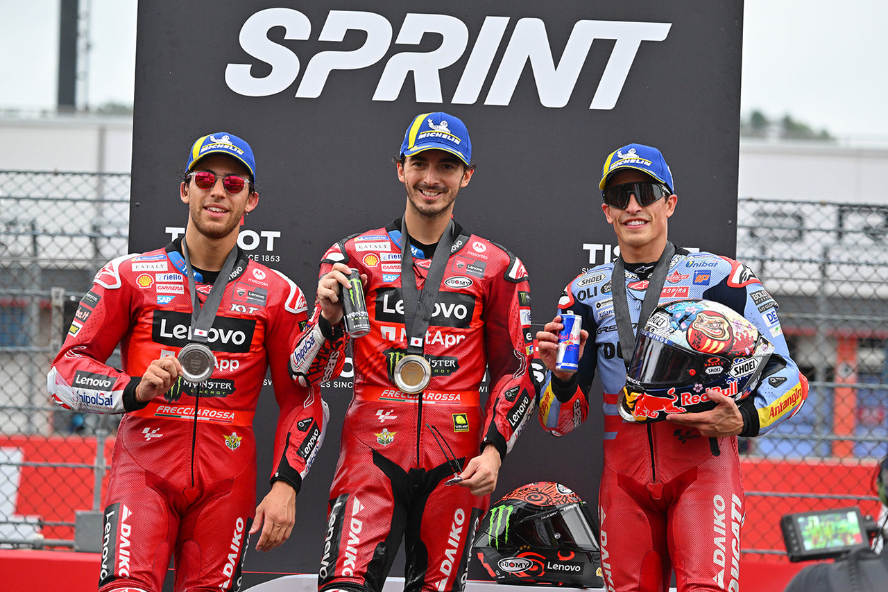 ALPINESTARS PODIUM LOCK-OUT AS FRANCESCO BAGNAIA DOMINATES MOTOGP SPRINT RACE AT MOTEGI