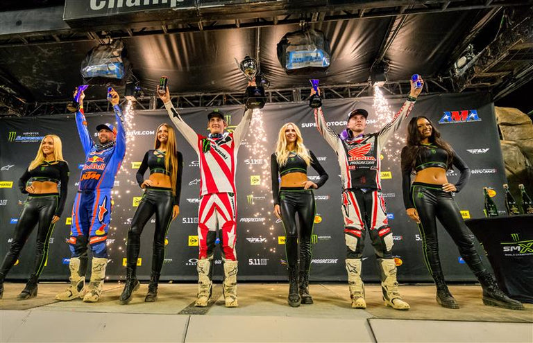 ALPINESTARS SECURE AMA 450 SUPERCROSS TOP-FIVE LOCKOUT AS CHASE SEXTON TAKES VICTORY WITH HUNTER LAWRENCE SECOND AND ELI TOMAC THIRD AT ANAHEIM 2
