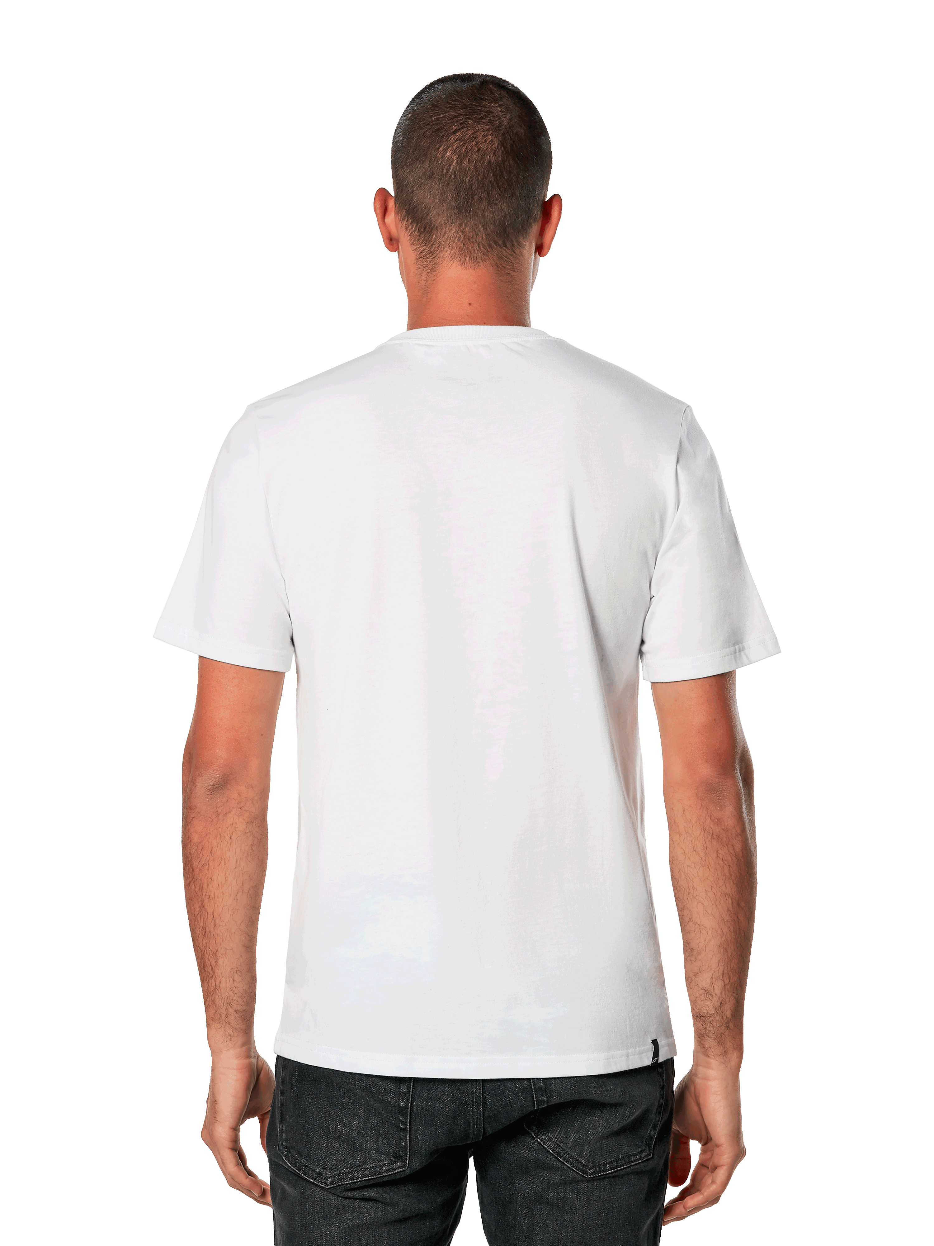 Alpinestars Betteryet CSF Tee, Short Sleeve T-Shirt, White, Rear View, Cut and Sew Fit, Casual Motorsport Sportswear