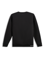 Alpinestars Positive Crew, schwarzes Sportswear-Sweatshirt, Rückansicht mit sauberem Baumwollmischgewebe-Design, Rippbündchen und Saum