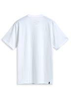 Alpinestars Geografica Csf Tee, Kurzarm-T-Shirt, Weiß, Rückansicht, schlichtes Design mit kleinem schwarzem Webetikett am Saum, lässige Motorsport-Streetwear