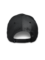 Alpinestars Tyler Mütze, Schwarz, Rückansicht mit verstellbarem Snapback-Verschluss, kleines Logo-Etikett am Riemen, recycelter Polyester-Twill, lässiges Sportbekleidungs-Accessoire