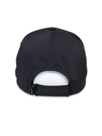 Alpinestars Apex Hat, Schwarz, Rückansicht mit verstellbarem Klettverschluss, nahtloser Kronenkonstruktion und atmungsaktivem Funktionsmaterial für sportliche Freizeitkleidung.
