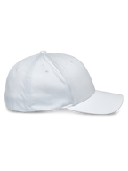 Alpinestars Share Hat, Baseball-Cap, Weiß, Seitenansicht, gebogener Schirm und strukturierte Krone, Stretch-Twill-Material, lässiges Sport-Accessoire