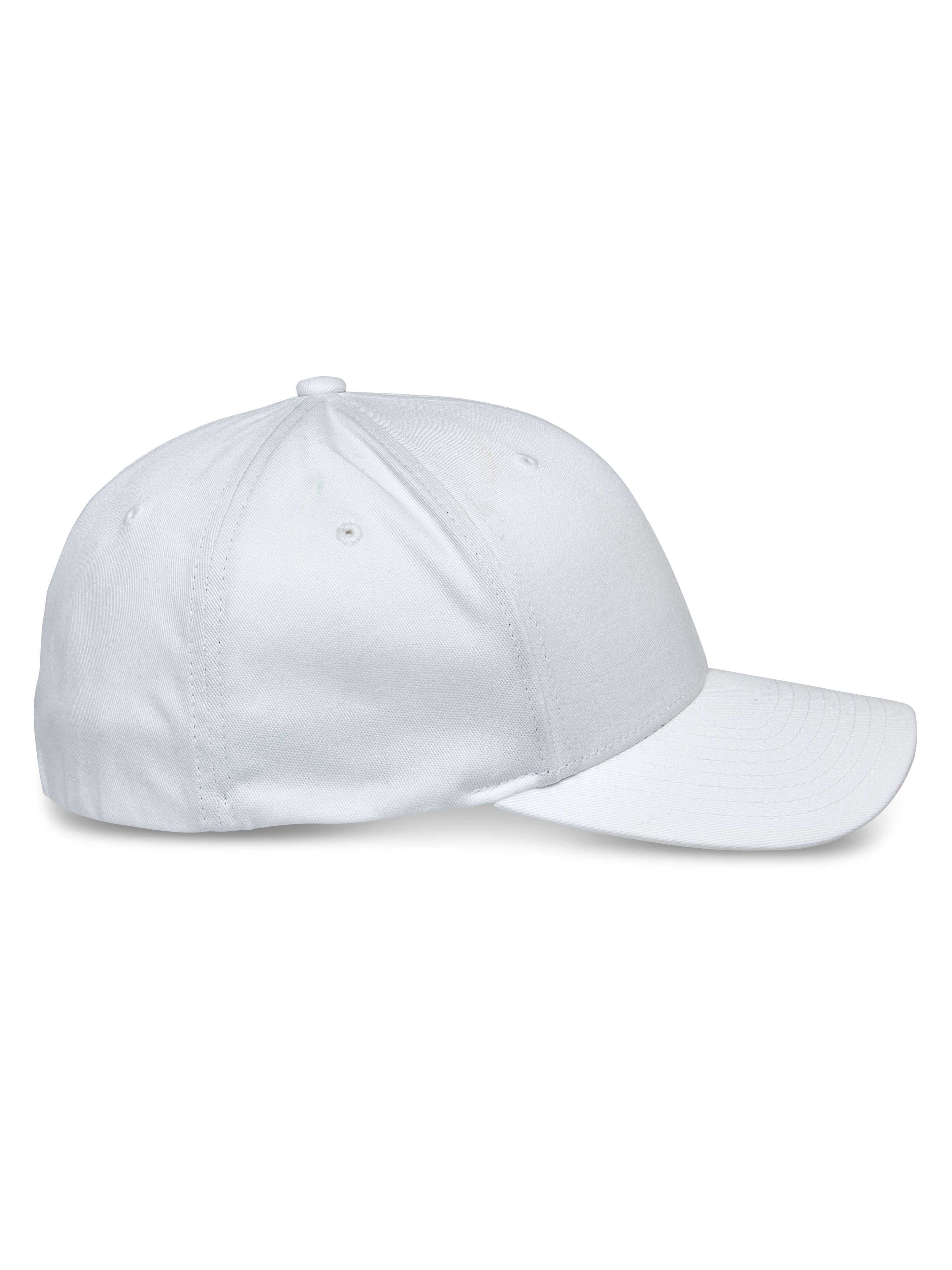 Alpinestars Share Hat, Baseball-Cap, Weiß, Seitenansicht, gebogener Schirm und strukturierte Krone, Stretch-Twill-Material, lässiges Sport-Accessoire