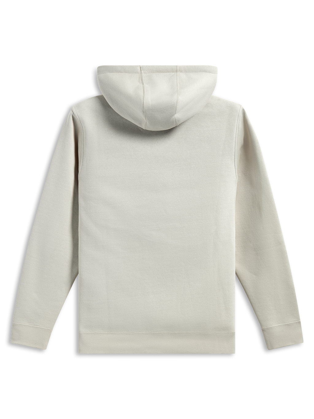 Alpinestars Pulse Kapuzenpullover, Rückansicht, Sand Off-White, lässiger Fleece-Pullover, lange Ärmel mit Rippbündchen und Saum, Kapuzendesign, motorsportinspirierte Streetwear