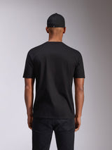 Alpinestars Plate CSF Tee, Kurzarm-T-Shirt, Schwarz, Rückansicht, Lässige Motorsport-Sportbekleidung