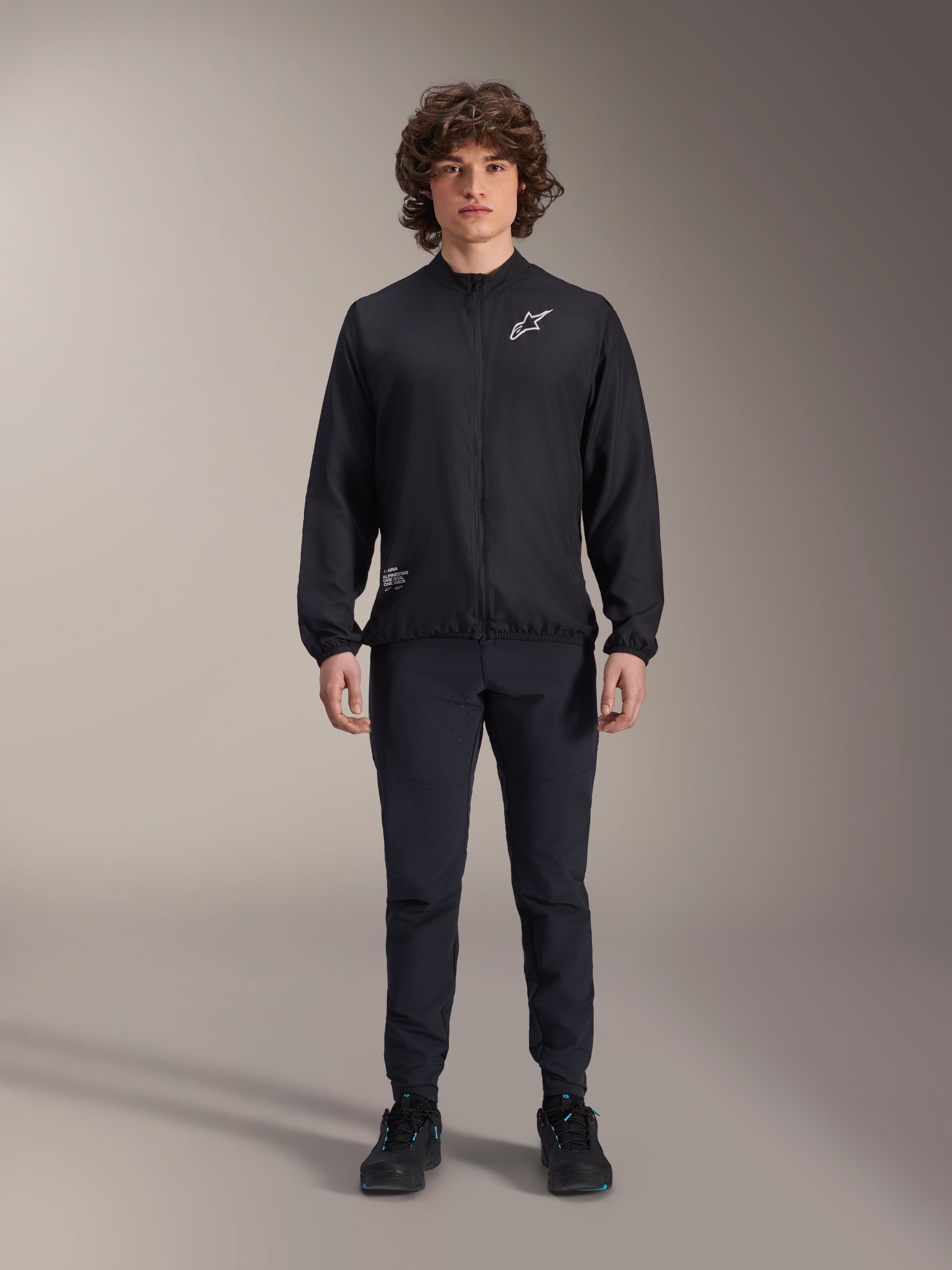A-Aria Windbreaker - Black Cycling Jacket | Alpinestars®