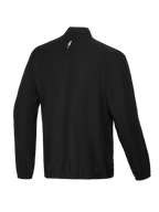 Alpinestars A-Aria Winddichte Jacke, Rückenansicht der Herren-Rad- und MTB-Jacke in Schwarz mit Stehkragen und reflektierendem Logo-Detail.