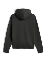 Alpinestars Essentials Ageless Zip Hoodie, Rückansicht, Off Black, Kapuzensweatshirt mit durchgehendem Reißverschluss, entspannte Passform mit Rippstrickbündchen an Ärmeln und Saum, Stone-Washed-Fleece, minimalistisches Sportswear-Design