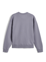 Alpinestars Essentials Ageless Crew, Rückansicht, silbernes Rundhals-Sweatshirt, hochwertiges Kompaktfleece, gerippter Kragen, Bündchen und Saum, lässige Sportbekleidung